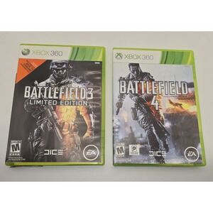 Xbox 360 Battlefield 3 Limited Edition And Battlefield 4 UNTESTED -1731